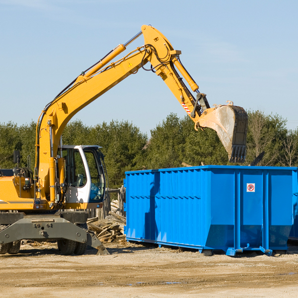 are there any restrictions on where a residential dumpster can be placed in Branchdale PA